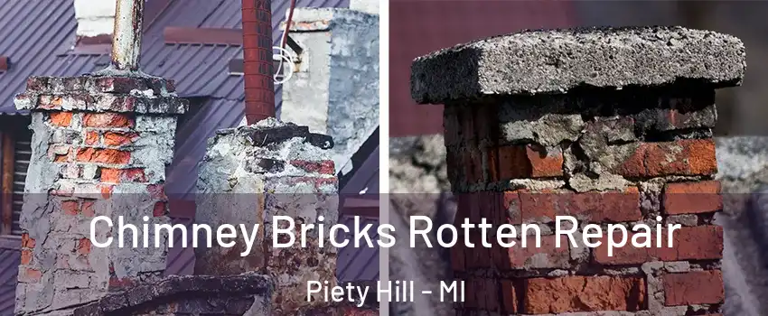 Chimney Bricks Rotten Repair Piety Hill - MI