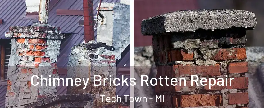 Chimney Bricks Rotten Repair Tech Town - MI