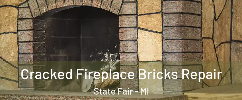 Cracked Fireplace Bricks Repair State Fair - MI