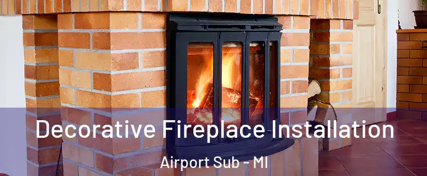 Decorative Fireplace Installation Airport Sub - MI