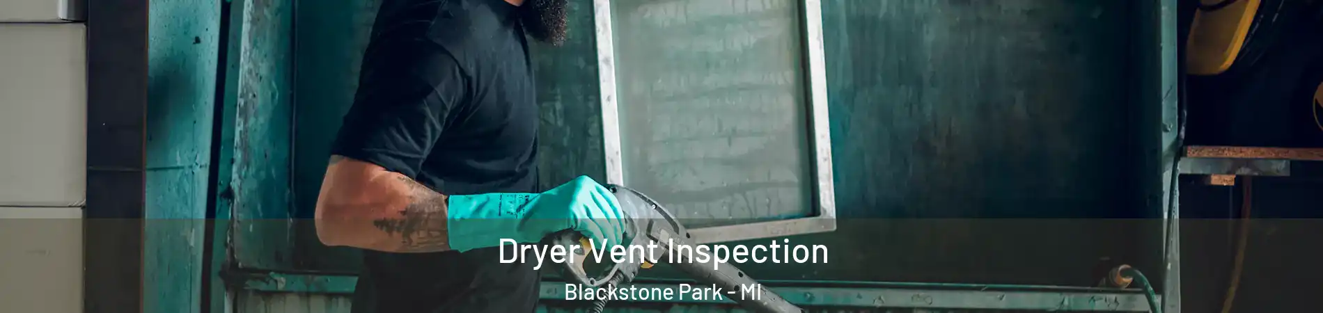 Dryer Vent Inspection Blackstone Park - MI