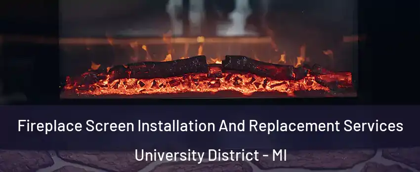 Fireplace Screen Installation And Replacement Services University District - MI