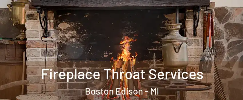 Fireplace Throat Services Boston Edison - MI