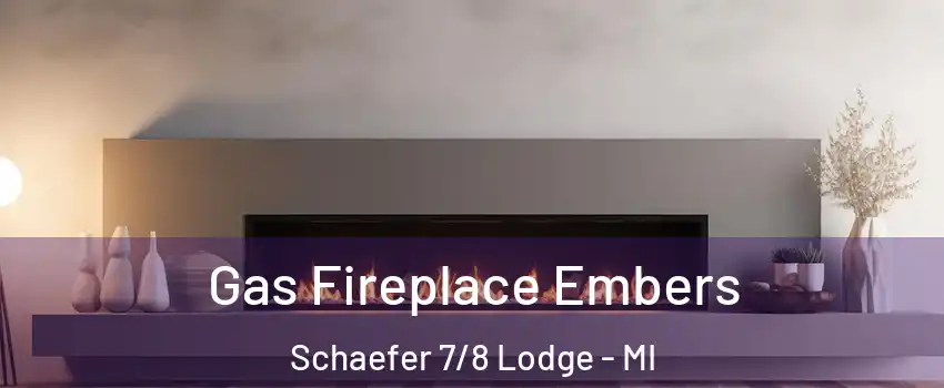 Gas Fireplace Embers Schaefer 7/8 Lodge - MI