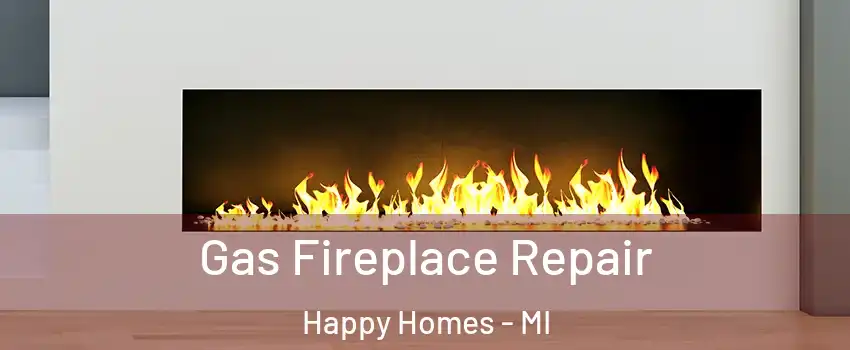 Gas Fireplace Repair Happy Homes - MI