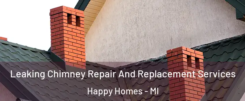 Leaking Chimney Repair And Replacement Services Happy Homes - MI