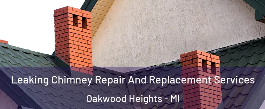 Leaking Chimney Repair And Replacement Services Oakwood Heights - MI