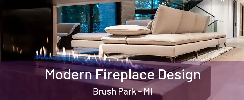 Modern Fireplace Design Brush Park - MI