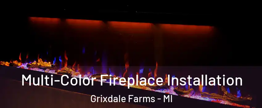 Multi-Color Fireplace Installation Grixdale Farms - MI