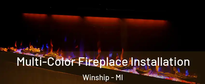 Multi-Color Fireplace Installation Winship - MI