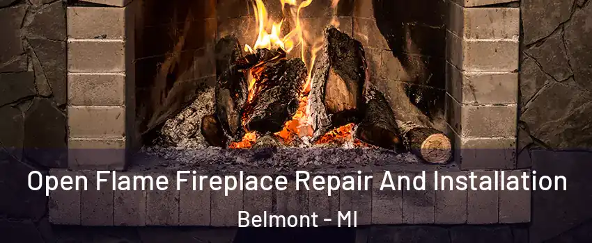 Open Flame Fireplace Repair And Installation Belmont - MI