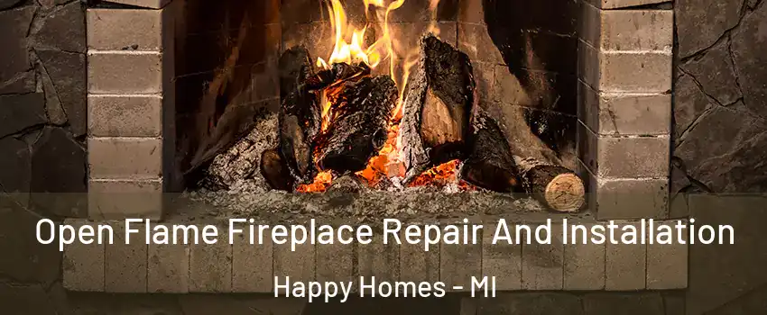 Open Flame Fireplace Repair And Installation Happy Homes - MI