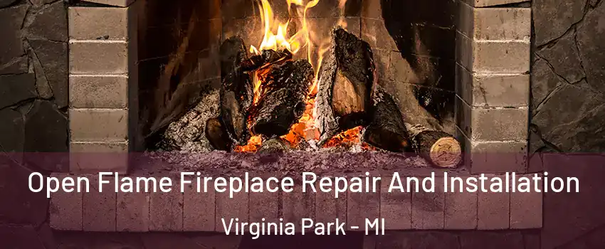 Open Flame Fireplace Repair And Installation Virginia Park - MI