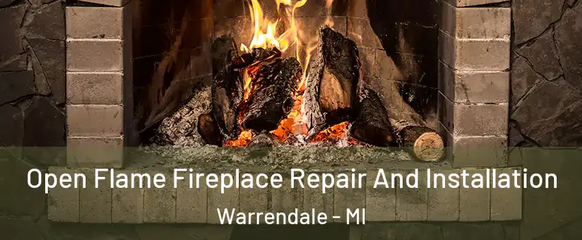 Open Flame Fireplace Repair And Installation Warrendale - MI