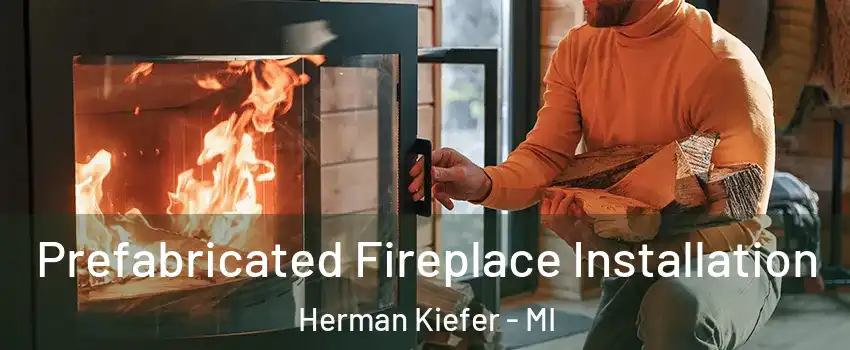 Prefabricated Fireplace Installation Herman Kiefer - MI